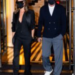 David Beckham in a Black Blazer Leaves Dinner with Victoria Beckham at Carbone Restaurant in New York 05/25/2021