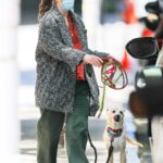 Drew Barrymore in an Olive Pants Was Seen Out in New York 05/17/2021