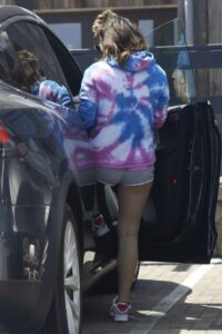 Lady Gaga in a Tie-Dye Hoodie