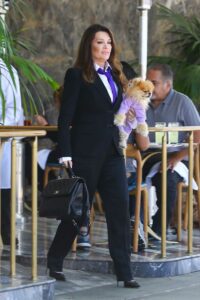 Lisa Vanderpump in a Black Suit