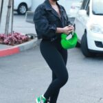 Lori Harvey in a Black Leggings Goes Grocery Shopping at Bristol Farms in West Hollywood 05/25/2021