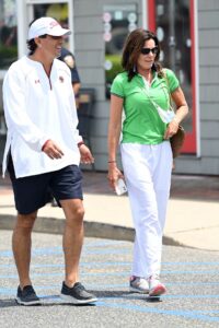 Luann De Lesseps in a Green Polo