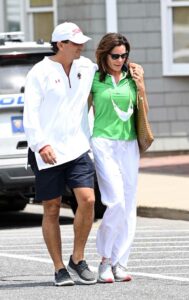 Luann De Lesseps in a Green Polo