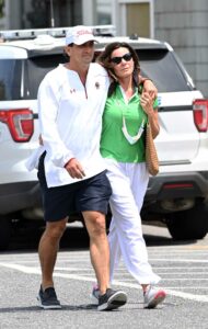 Luann De Lesseps in a Green Polo