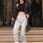 Maura Higgins in a Grey Sweatpants Leaves the Corinthia Hotel in London 05/27/2021