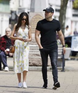 Michelle Keegan in a White Sneakers