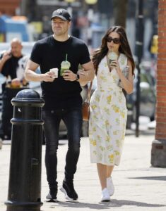 Michelle Keegan in a White Sneakers