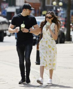 Michelle Keegan in a White Sneakers