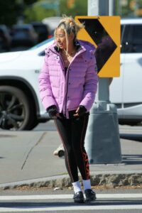 Michelle Li in a Black Sports Bra