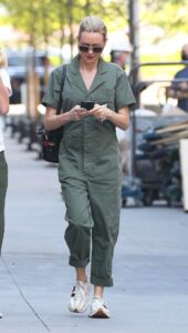 Naomi Watts in an Olive Jumpsuit