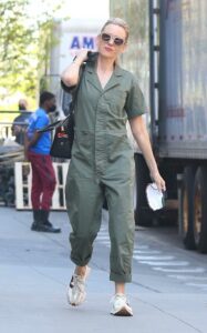 Naomi Watts in an Olive Jumpsuit