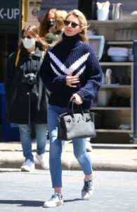 Nicky Hilton in a Blue Sweater