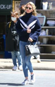 Nicky Hilton in a Blue Sweater