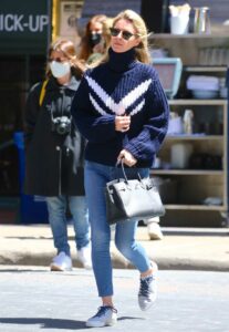 Nicky Hilton in a Blue Sweater