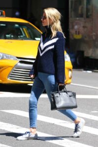 Nicky Hilton in a Blue Sweater