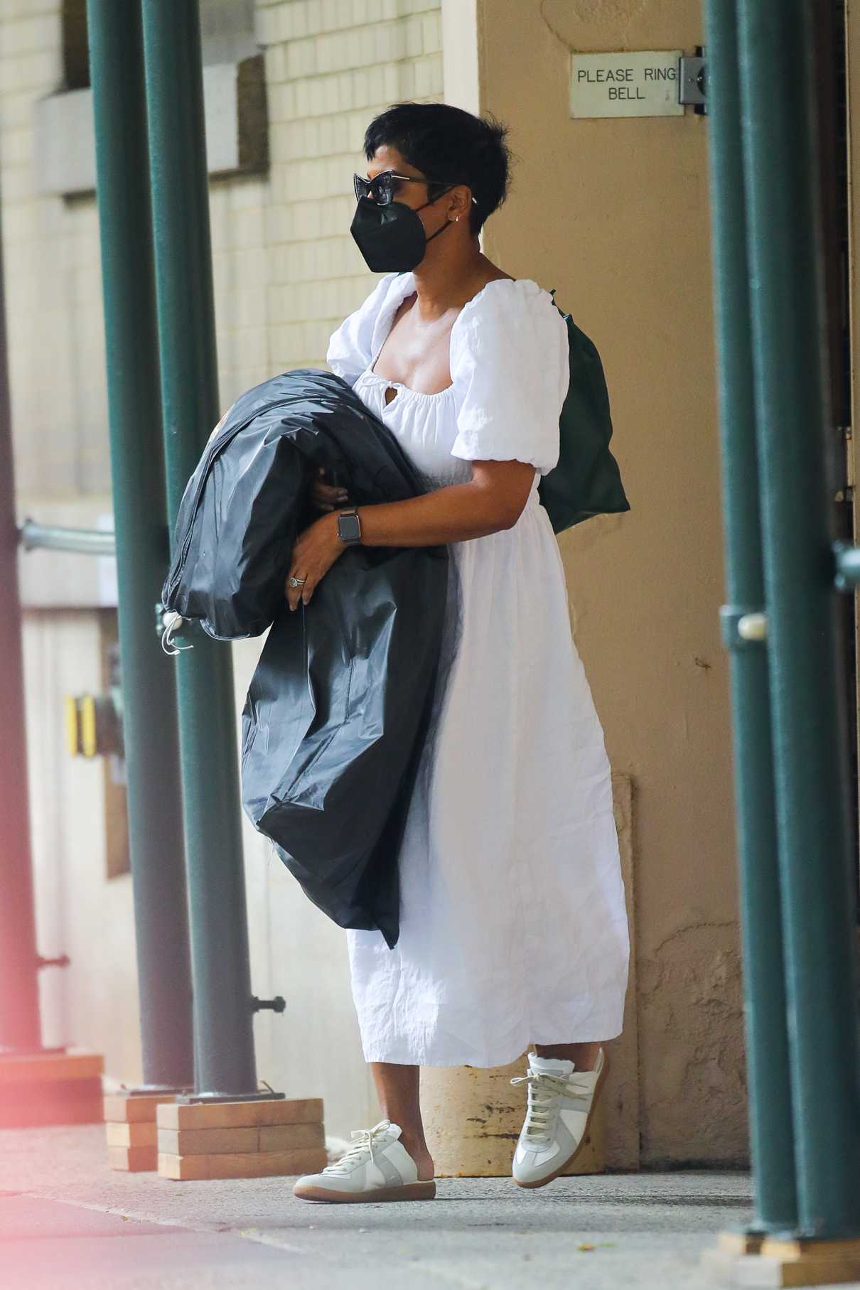 Tamron Hall in a White Dress