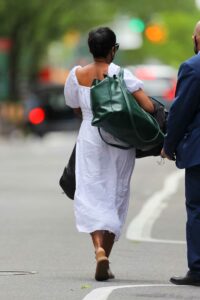 Tamron Hall in a White Dress