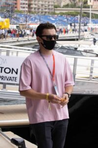 Tom Holland in a Pink Tee