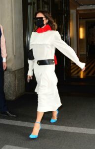 Victoria Beckham in a White Dress