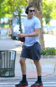 Vito Schnabel in a Blue Tee