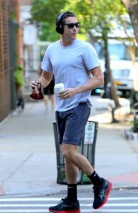 Vito Schnabel in a Blue Tee