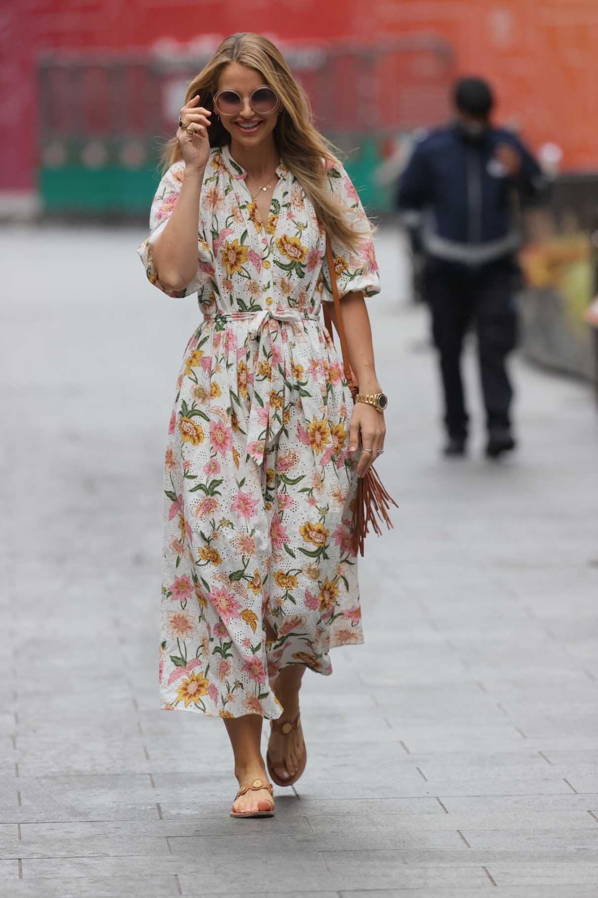 Vogue Williams in a Floral Dress