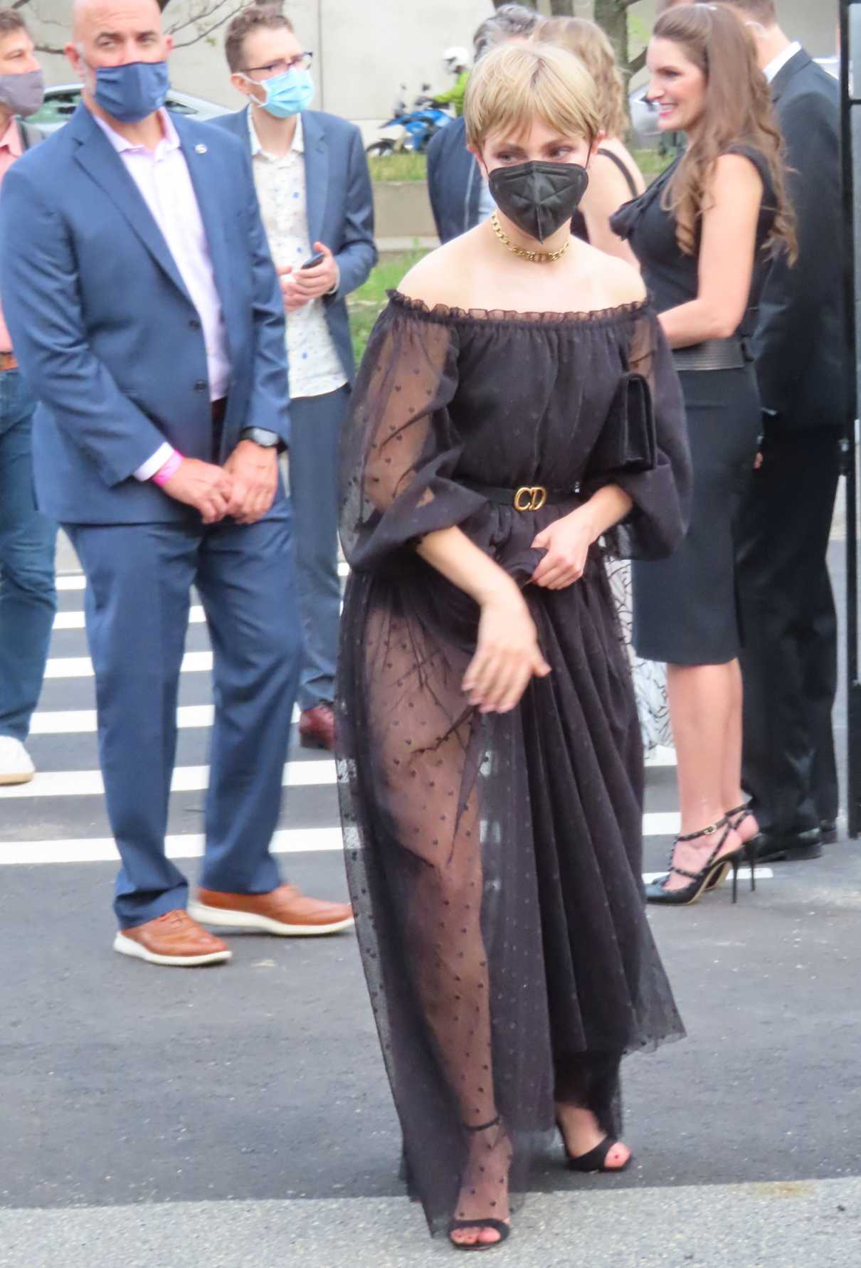 AnnaSophia Robb in a Black Dress