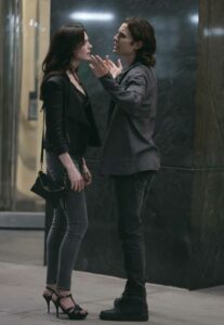 Anne Hathaway in a Black Jacket