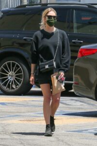 Ashley Benson in a Black Sweatshirt