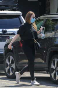 Emma Stone in a Black Outfit