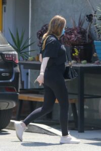 Emma Stone in a Black Outfit