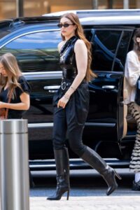 Gigi Hadid in a Black Outfit