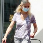 Gwyneth Paltrow in a Grey Shorts Goes Shopping in the Hamptons, NYC 06/21/2021