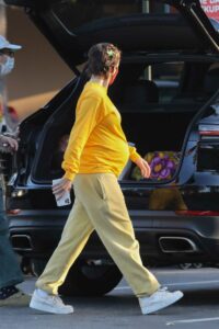 Halsey in a Yellow Sweatshirt