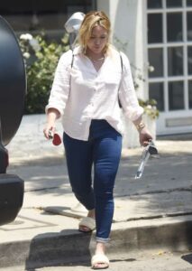 Hilary Duff in a Blue Jeans