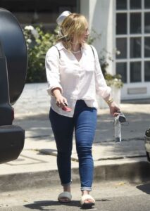 Hilary Duff in a Blue Jeans