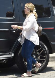 Hilary Duff in a Blue Jeans