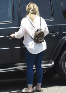 Hilary Duff in a Blue Jeans