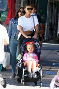 Irina Shayk in a White Tee