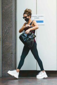 Kate Beckinsale in a Black Protective Mask