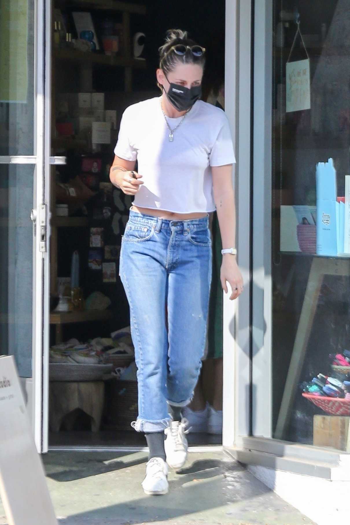 Kristen Stewart in a White Tee
