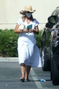 Lori Loughlin in a White Dress