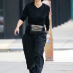 Maggie Gyllenhaal in a Black Outfit Was Seen Out in New York 06/01/2021