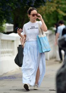 Olivia Wilde in a White Tee