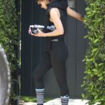 Sofia Boutella in a Black Workout Ensemble Leaves Her Pilates Class in West Hollywood 06/02/2021