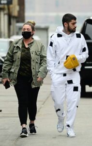 Zayn Malik in a White Sweatsuit