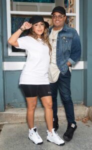 Adrienne Bailon in a White Tee