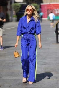 Ashley Roberts in a Blue Outfit