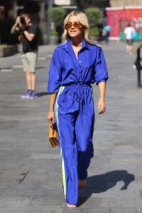 Ashley Roberts in a Blue Outfit