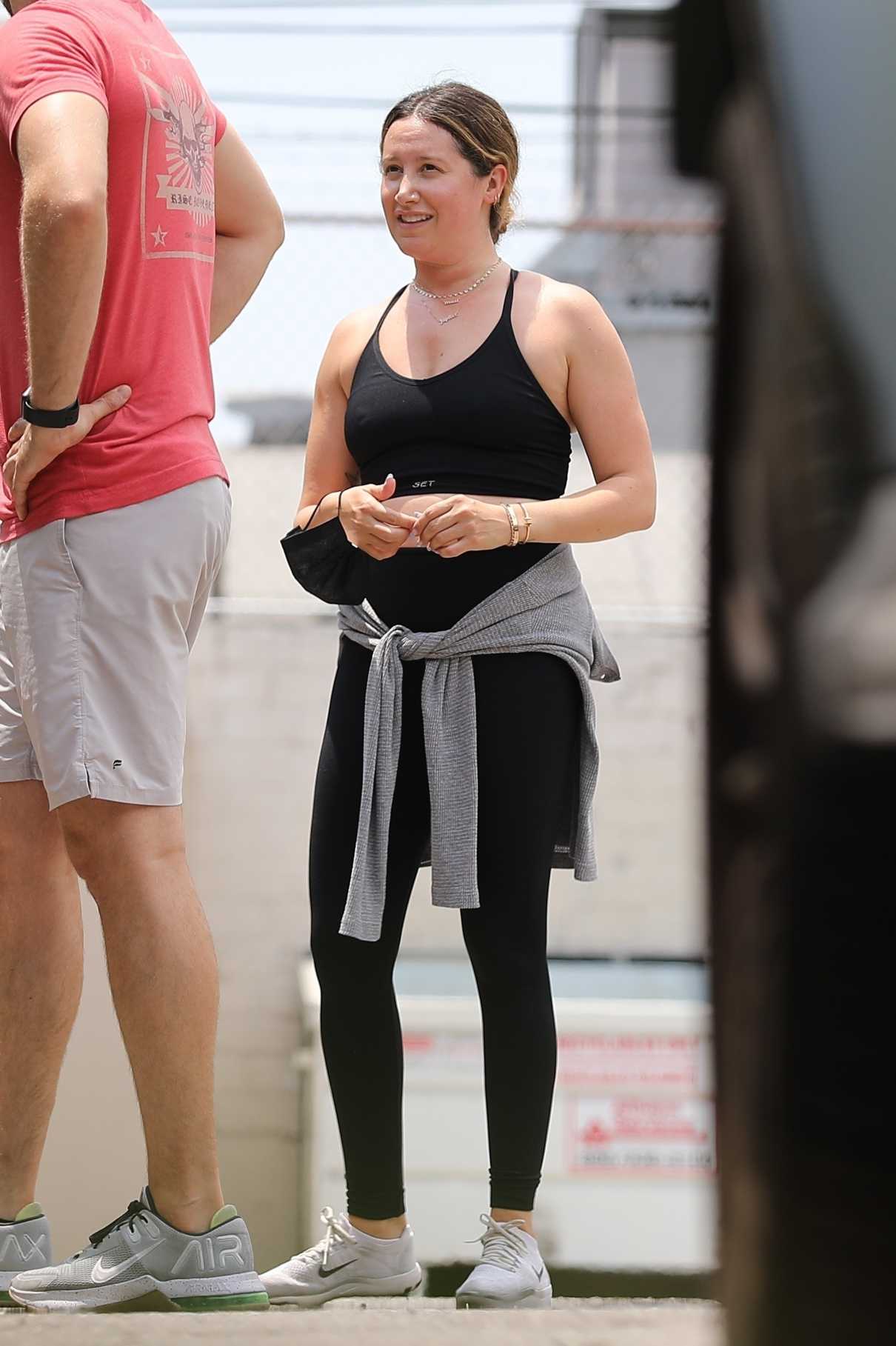 Ashley Tisdale in a Black Top